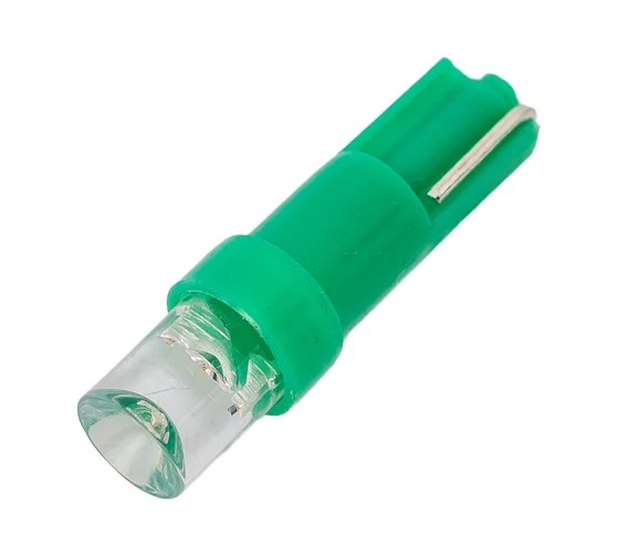 Лампа щитка пр. 12V W1.2W T5 1 LED без цок. W2x4.6d зеленая