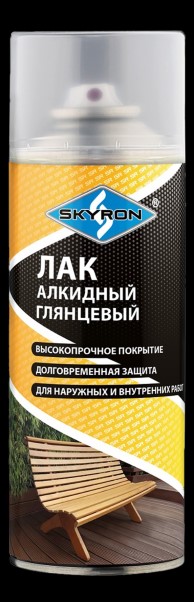 Лак спрей 520 мл алкидный глянцевый