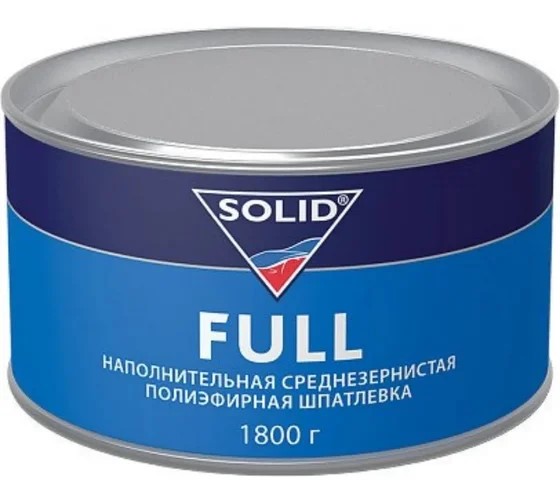 Шпатлевка Solid Full 1,8 кг средней зернистости наполнит.
