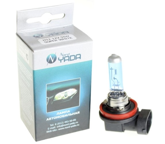 Лампа H11 12V 55W PGJ19-2 SUPER WHITE