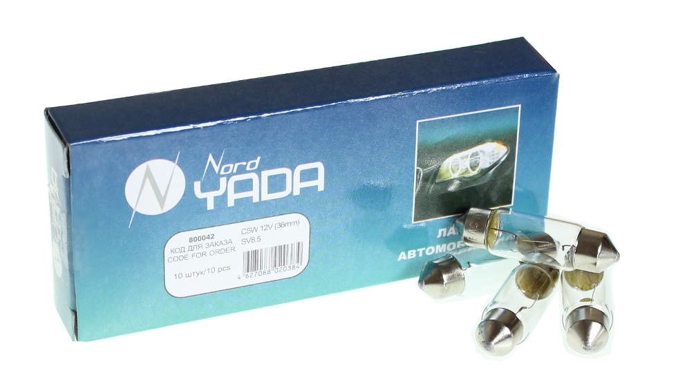 Лампа салонная 12V C5W T11 SV8.5 36мм