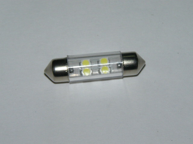 Лампа салонная 24V C10W T11 SV8.5 4 SMD 36мм