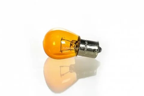 Лампа 1-конт. 24V PY21W S25 с цок. BA15s желтая