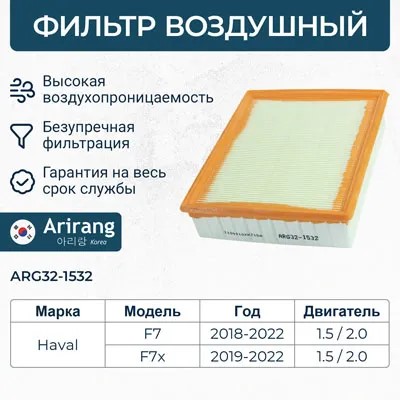 Фильтр воздушный Haval F7 1.5/2.0 с 2019 г.