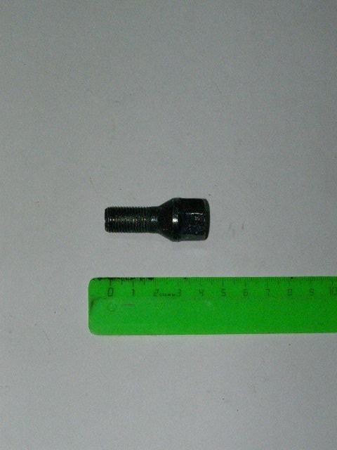 Болт колеса М12*1,25*23 /2108/ н/о под ключ 17 черн (уп.10 шт)