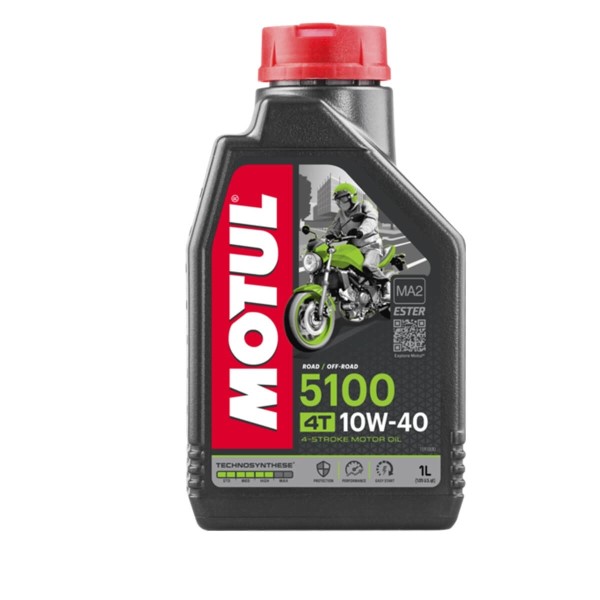 СпецМасло MOTUL 5100 4T 10W40 (1л.) п/синт. (для мотоциклов)