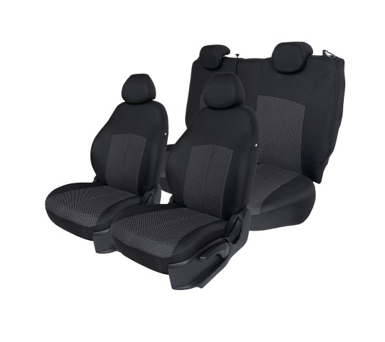 Чехлы на сиденье Chevrolet Cruze с 2008 г. Жаккард черный (разд. задн. спинка)