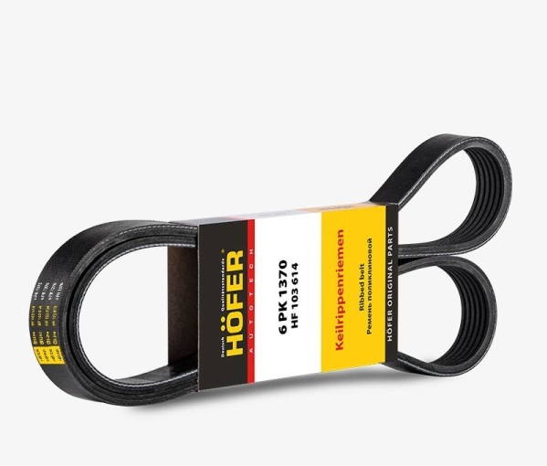 Ремень генератора /Г-3302 дв. 406, EvoTech 2.7/ 6PK1370 с ГУР