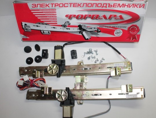 Стеклоподъемник электр. Daewoo Nexia перед. 2 шт в сб.  реечный