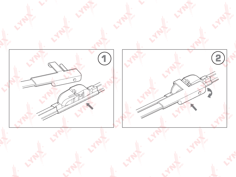 Щетка стеклоочистителя бескаркасная Ford Focus II /Peugeot 207 26 65 см+ 17 43 см