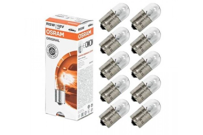 Лампа габарит. 12V R5W G18 с цок. BA15s