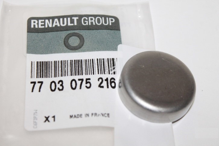 Заглушка блока цилиндров Renault Logan Duster 38 мм.
