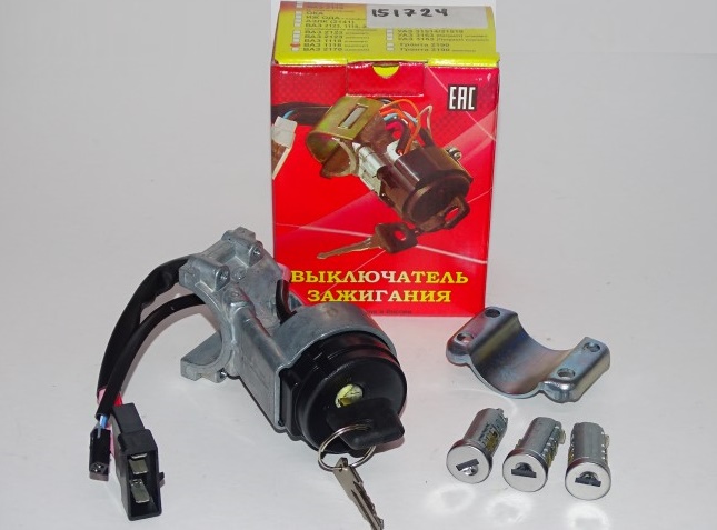 Замок зажигания /1118, 2170/ + личинки двери и багаж. гол.