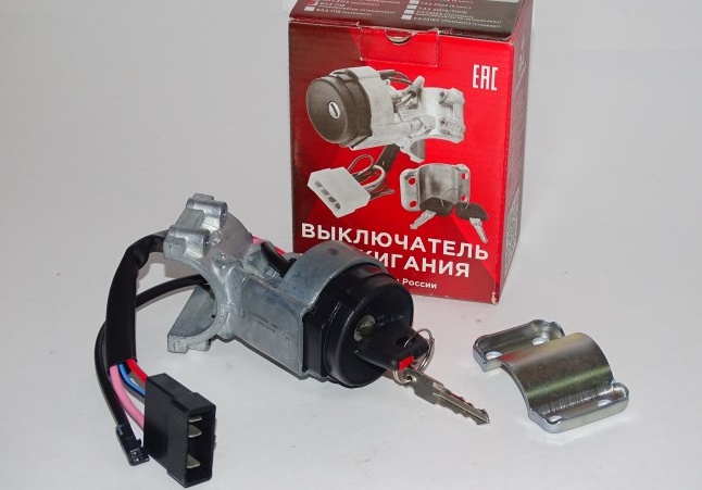 Замок зажигания /1118, 2170/ без личинок двери (С ЧИПОМ)