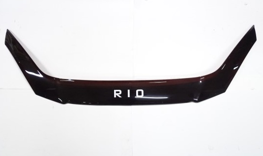 Дефлектор капота Kia Rio 2005-2011 г. еврокрепеж