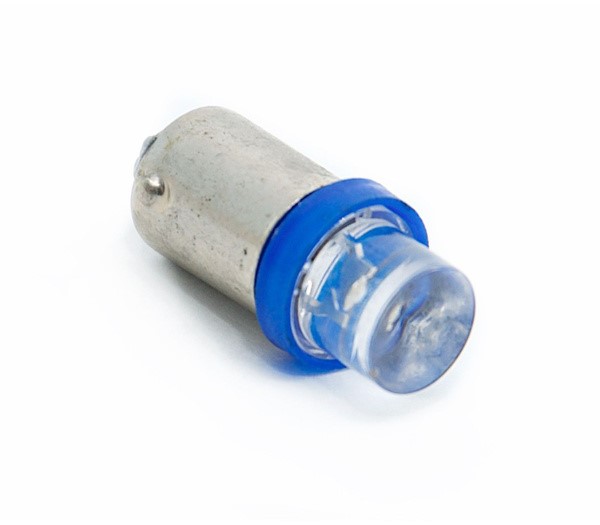 Лампа габарит. 12V T4W T8.5 1 LED с цок. BA9s синяя