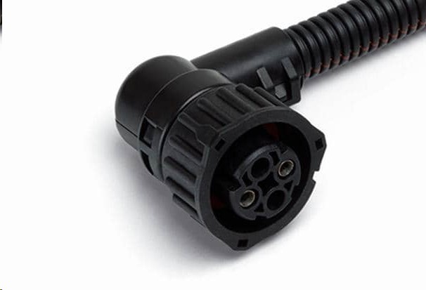 Разъем байонет (розетка) 1-967325-1 (2pin) 2 конт с угловым адаптером, осушит.воздуха систем ABS; к датч.уровня пола MAN