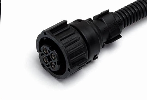 Разъем байонет (розетка) 1-967325-1 (4pin) 4 конт. с прямым адаптером, датч.спидометра, датч.уровня пола ЗИЛ, Кам, Краз