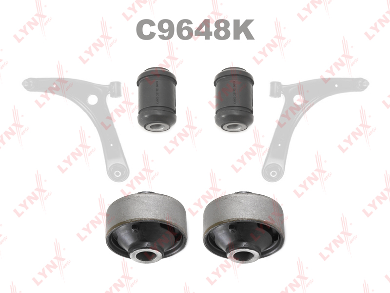 Сайлентблок перед. рычага Mitsubishi ASX 1.6-1.8D 10- Lancer 1.5-2.0D 08) Outlander II-III компл. (4 шт.)