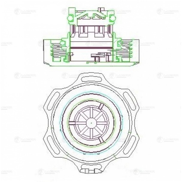 Крышка расширит. бачка Chevrolet Aveo T300 Cruze Spark Opel Astra J