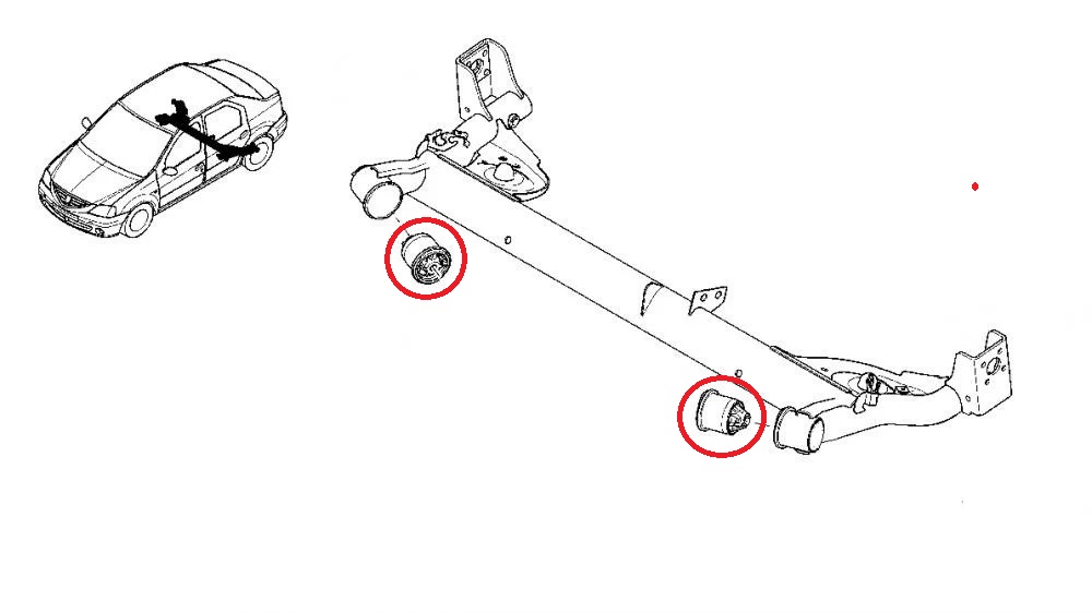 Сайлентблок задн. балки Renault Logan Sandero Duster Lada XRay
