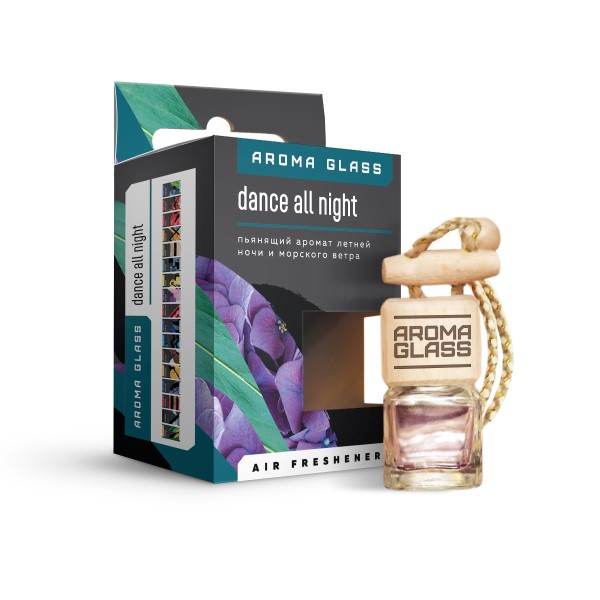 Ароматизатор подвесной  Aroma Glass  Dance all night (аромат летней ночи и морского ветра)