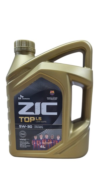 Масло моторное ZIC TOP 5W30 LS SN/CF C3 (4л.) синтетическое (бенз., диз.)