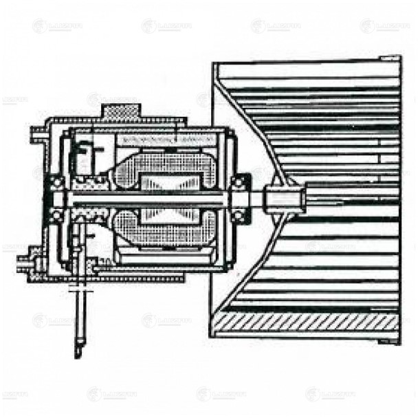 Мотор печки Fiat Albea (02-) (A/C+)