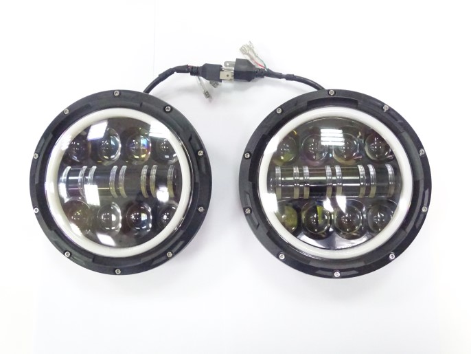 Фара /21213/ с ДХО и линзой LED (2шт) с повторителем