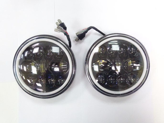Фара /21213/ с ДХО и линзой LED (2шт) с повторителем