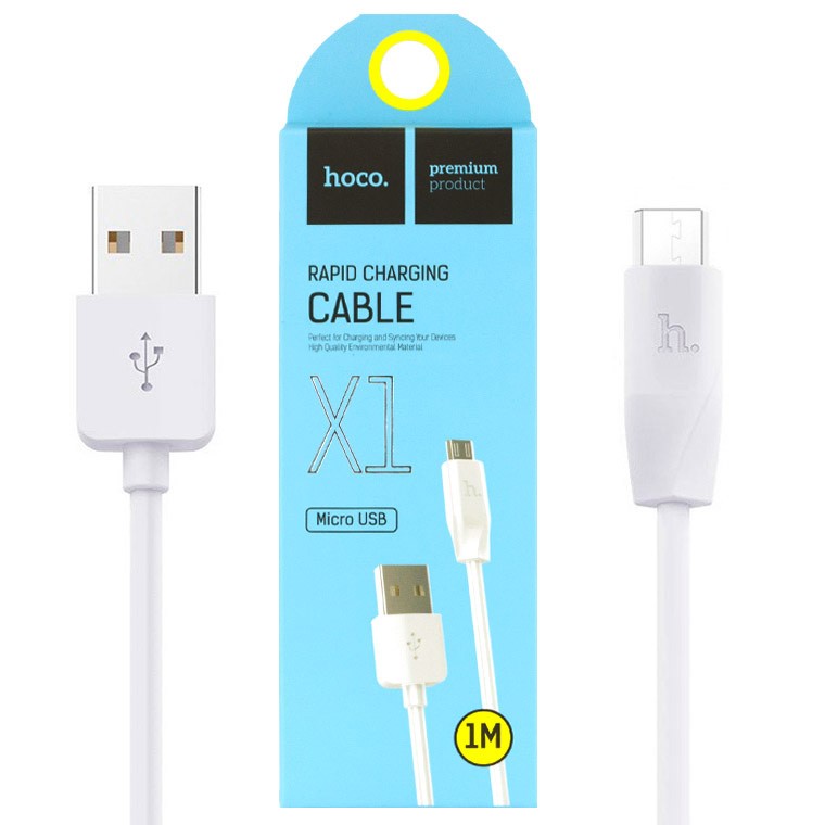 Дата-кабель универ. micro USB /Android/ 1 м, 2.1А, белый