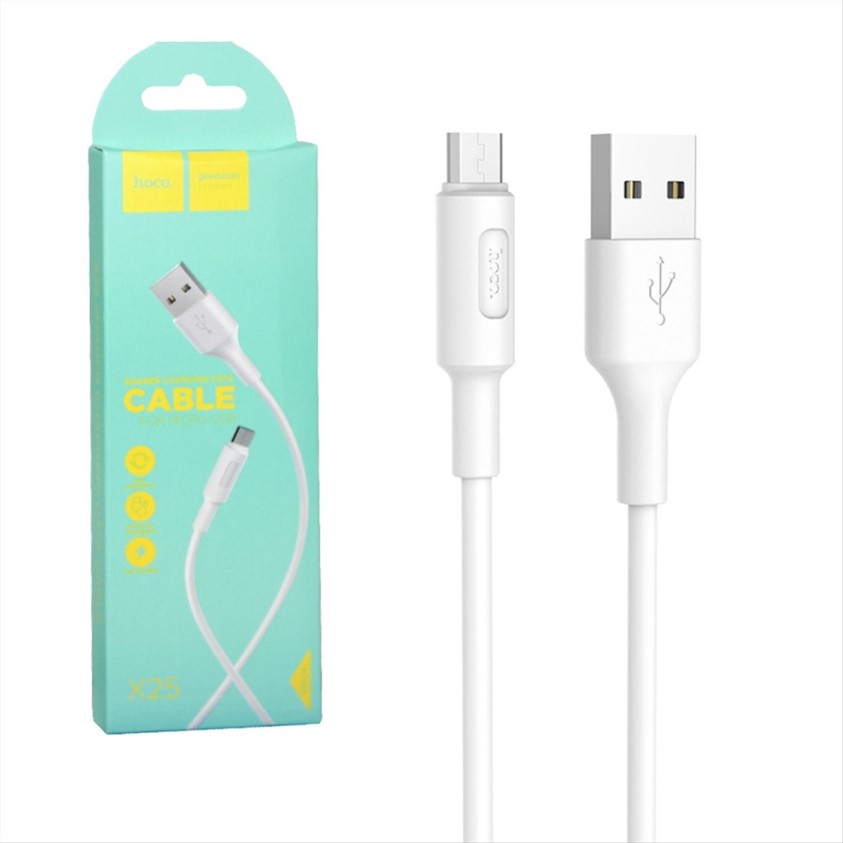 Дата-кабель универ. micro USB /Android/ 1 м, 2А, белый