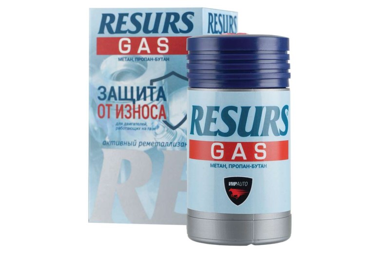 Присадка в двигатель 50 мл реметаллизант  Resurs GAS
