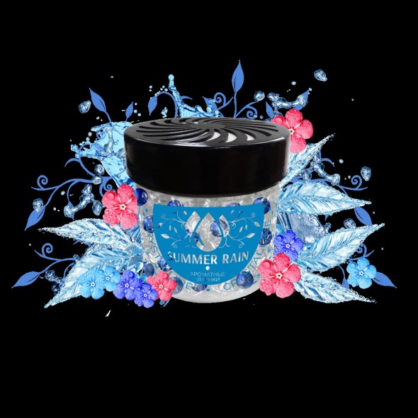 Ароматизатор на панель с гелевыми шариками  Crystalline  Summer Rain
