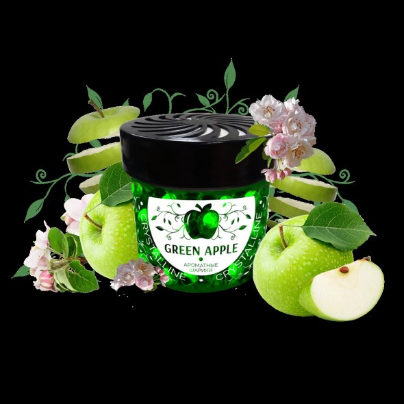 Ароматизатор на панель с гелевыми шариками  Crystalline  Green Apple