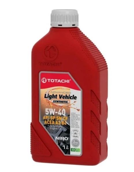 Масло моторное TOTACHI NIRO LV Synthetic 5W40 SN/CF (1л.) синтетическое