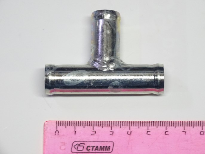 Тройник печки /Г-3302/ 90 16x16x16 L= 37x37x37 (металл)