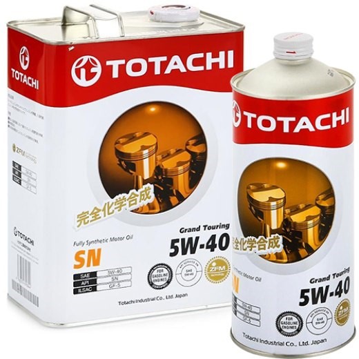 Масло моторное TOTACHI Grand Touring 5W40 SN (4л.) синтетическое (бенз., диз.) + 1л. подарок