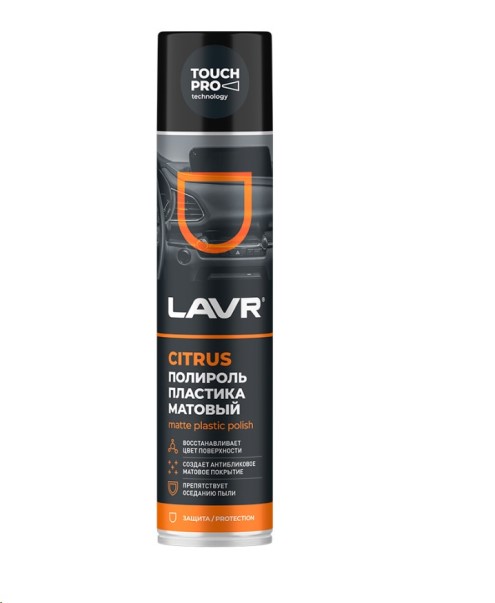 Полироль пластика 400 мл матовый  Citrus  (аэрозоль)