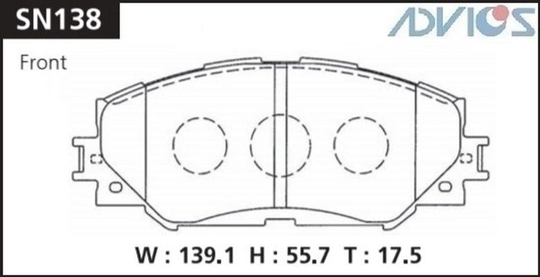 Колодка торм. Toyota Auris Corolla E15 Rav4 III перед.
