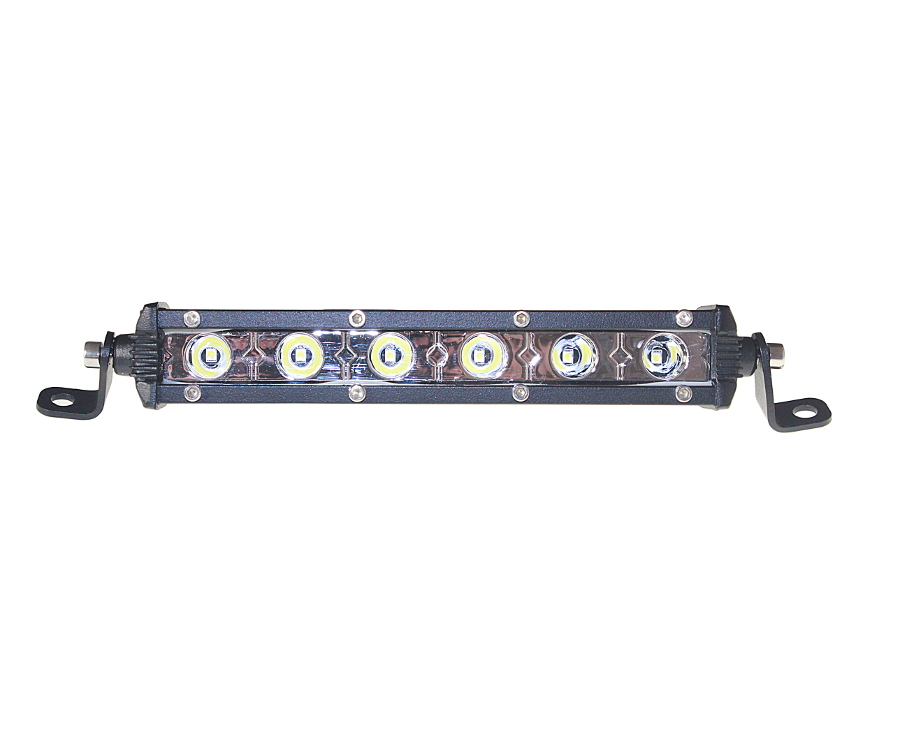 Фара светодиодная дополнительная 6 LED 6W (Мини-Балка) 10-30V 186*30*47 дальний