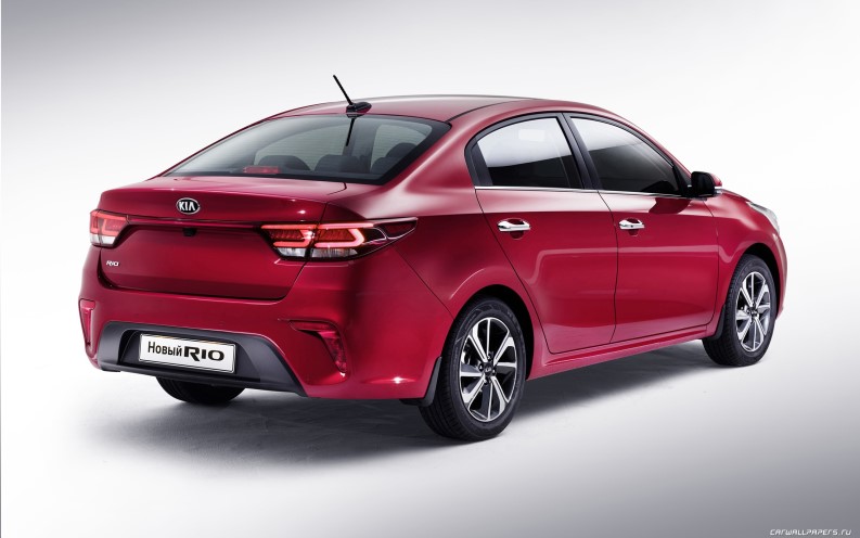 Стекло заднее Kia Rio IV с обогревом (седан)