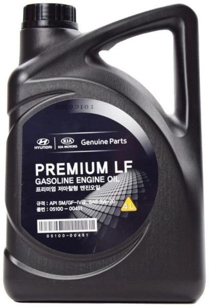 Масло моторное Hyundai/Kia Premium LF Gasoline 5W20 SM/GF-4 (4л.) синтетическое
