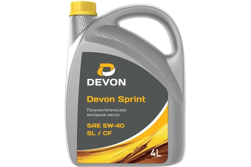Масло моторное Девон Sprint 5W40 SL/CF (4л.) полусинтетическое. (бенз., диз.)