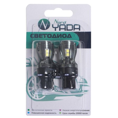 Лампа 2-конт. 12V W21/5W T20 14 SMD без цок. W3x16q на иномарки CANBUS (обманка)