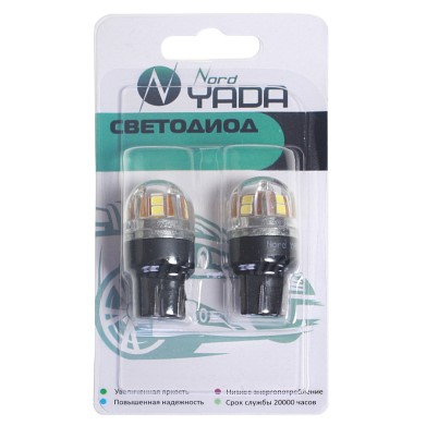 Лампа 2-конт. 12V W21/5W T20 15 SMD без цок. W3x16q на иномарки CANBUS (обманка)