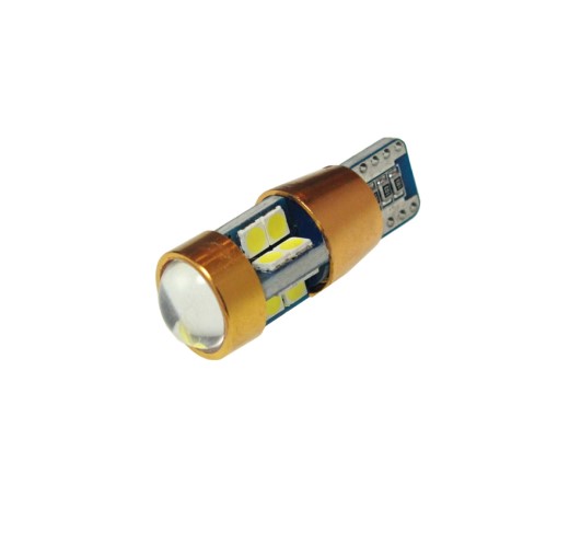 Лампа габарит. 12V W5W T10 19 SMD без цок. W2.1x9.5d CANBUS