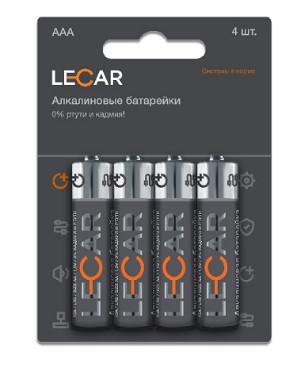 Батарейка AAA LR03 Alkaline 4 шт в блистере