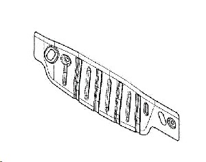 Панель задка /Lada XRay/ нижн. (внутр.)