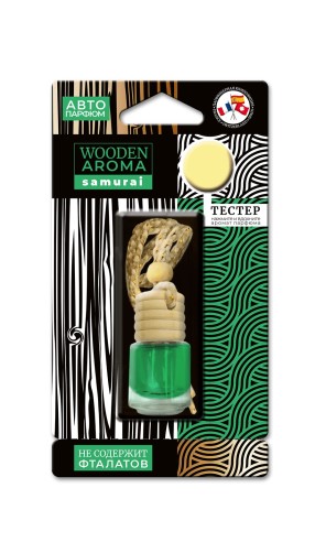 Ароматизатор подвесной  Wooden Aroma  Samurai (Unisex Perfume!)
